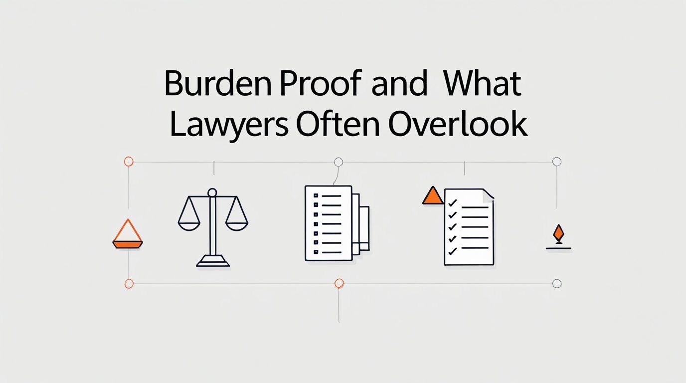 Burden Proof and What Lawyers Often Overlook